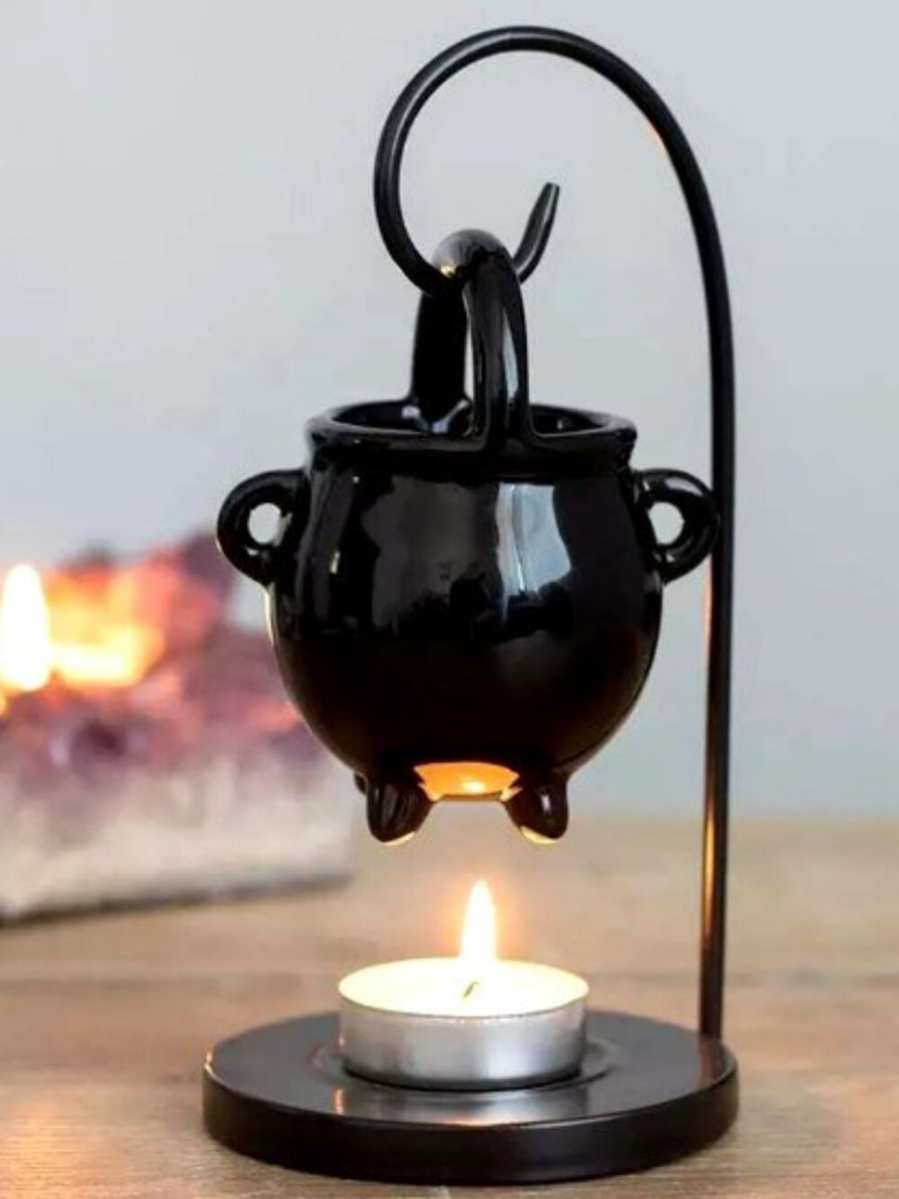Ceramic Tea Light Cauldron